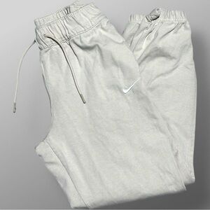 Nike Light Silver/Gray Drawstring Track Joggers